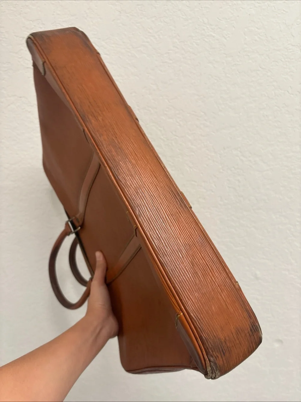 Louis Vuitton Porte Documents Voyage Brown Epi Handbag